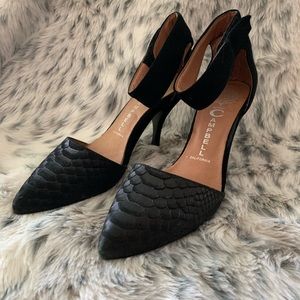 Jeffrey Campbell Soltair heel - black snake print